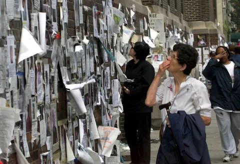 9/11 attack aftermath, New York, USA - 03 Sep 2021 Stock Photos