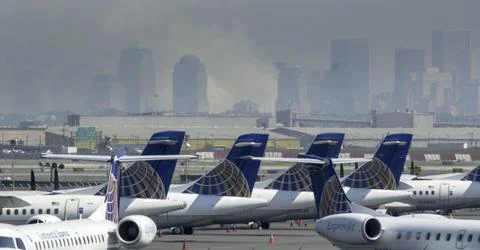 9/11 attack aftermath, Newark, USA - 11 Sep 2001 Stock Photos