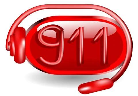 911 emergency Illustrazione stock