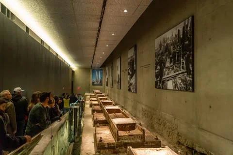 911 museum, inside 스톡 사진