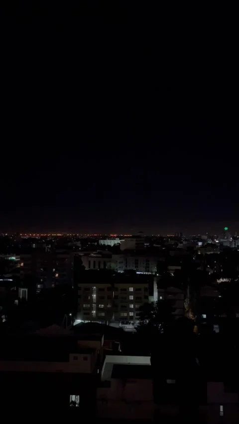 9:16 Landscape At Night Stock Footage 205877411