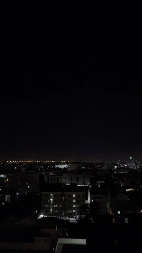 9:16 Landscape At Night Stock Footage 205878026