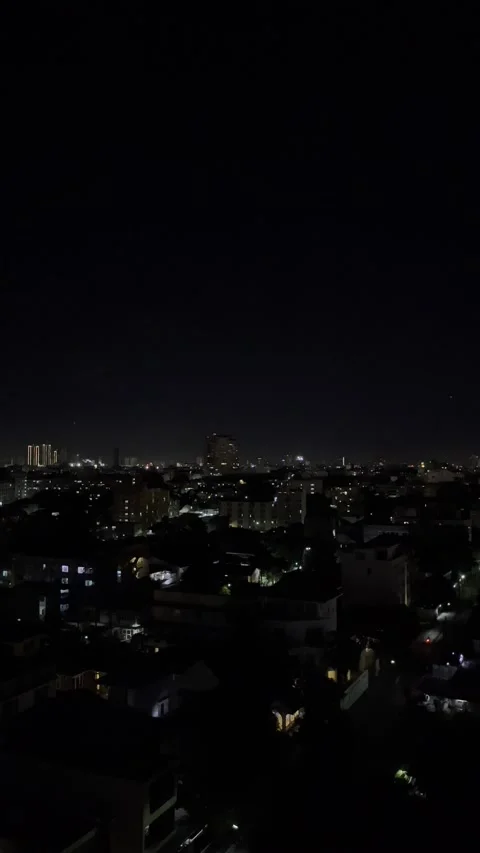 9:16 Landscape At Night Stock Footage 205878564