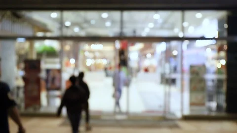 91.Supermarket's door Stock Footage 104020923