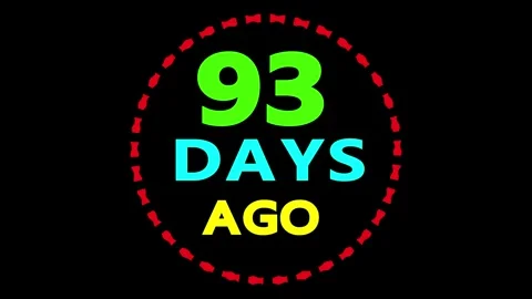 93 days ago countdown timer motion 動画素材 330759961