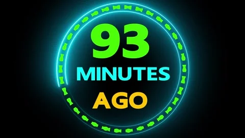 93 minutes ago timer animation motion Vidéo 330760538