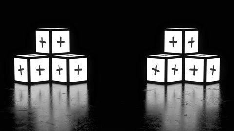 934 - 3D Cross 3d cross 02 Stock Footage 168079316