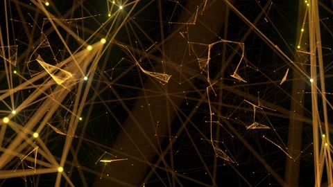 938 - Gold Plexus 2 gold plexus Stock Footage 168079388