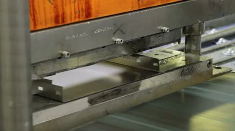 94 Robot cuts metal sheet automatically Stock Footage 8907487