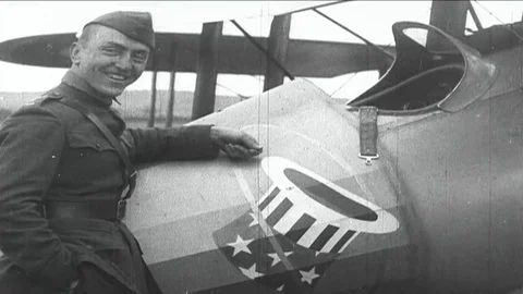 94th Aero Squadron Eddie Rickenbacker By Aircraft 動画素材 73058905