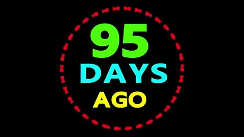 95 days ago timer countdown motion Vidéo 330759433