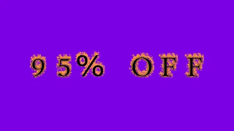 95% Off fire text effect violet background Stock Footage 136066458