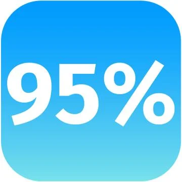 95 percent icon Stock-Illustration
