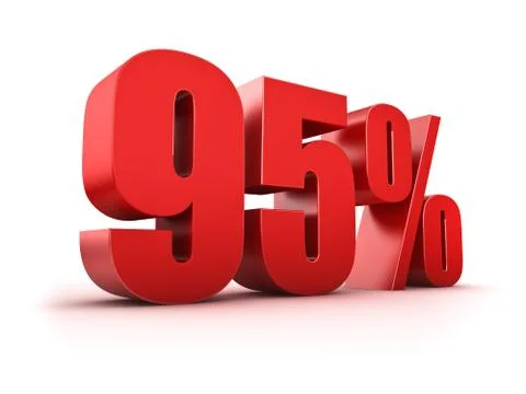 95 percent Stock Illustration