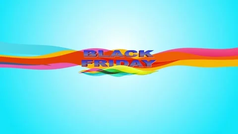 96 Animation Text Colored Lines Effect Black Friday 스톡 동영상 138033421