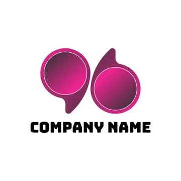 96. Logo template. Gradient design. Stock Illustration Stock Illustration