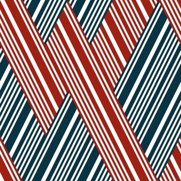 963 Seamless pattern with red lines Illustrazione stock