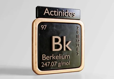 97-Berkelium Illustrazione stock