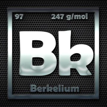 97.-Berkelium Illustrazione stock