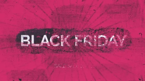 98 Animation Text Paint Grunge Effect Black Friday Vidéo 138033467