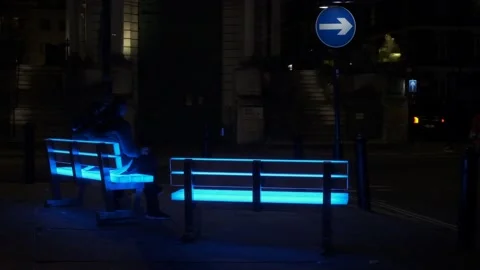 9818 Mayfair Light Bench Video stock 149928874