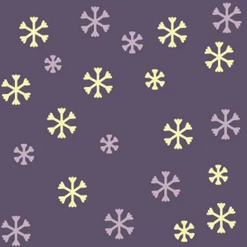 98Seamless vector pattern with snowflakes Stock Illustration