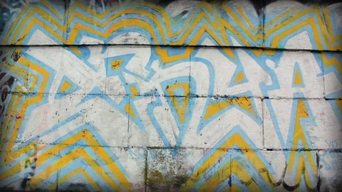 99 Graffities close up Stockbeeldmateriaal 84166394