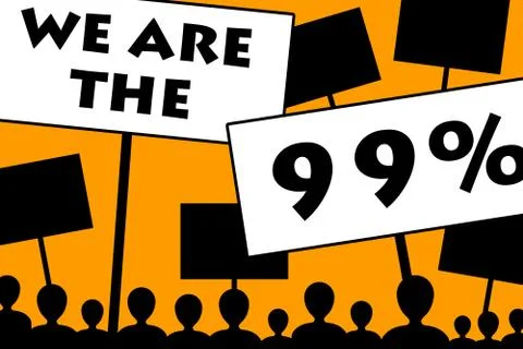 The 99% Illustrazione stock