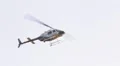 99 Police Helicopter Flies Away HD Footage