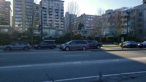 99 street pan W to E Vancouver Video stock 172418333