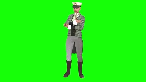 995 HD DIVERSITY 3D animated woman in man costume talking Stock Footage 142181311