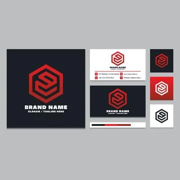 9C logo design template. Illustrazione stock