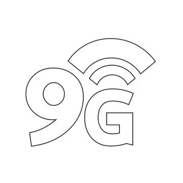 9G Wireless Wifi icon 스톡 일러스트
