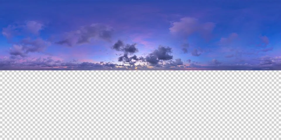 9K 360 VR 2:1 Equirectangular HDR Sky Background Overlay Stock-Fotos