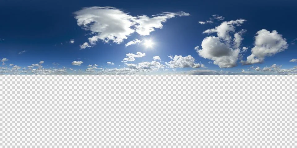 9K 360 VR 2:1 Equirectangular Sky Background Overlay Foto stock