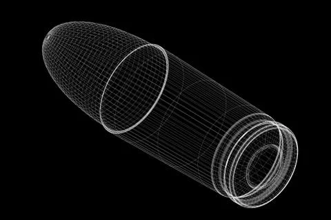 9mm bullet Stock Illustration
