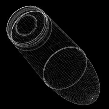 9mm bullet Stock Illustration