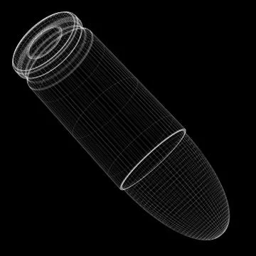 9mm bullet Stock Illustration