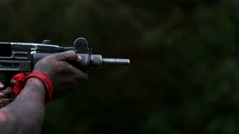 9mm Uzzi Stock Footage 151249519