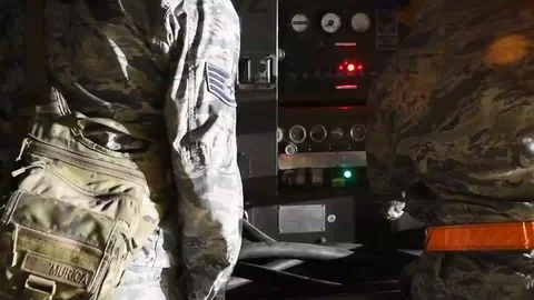 9th Reconnaissance Wing RQ-4 Global Hawk took off from Beale AFB - 2018 Stock Footage 100747016