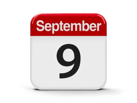 9th September 库存插图