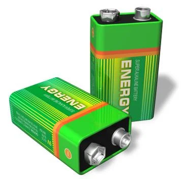 9V batteries Illustrazione stock