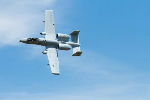 A10 in flight Foto stock