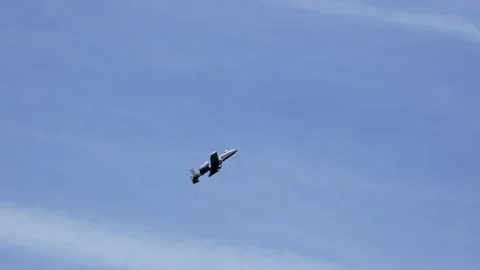 A10 Thunderbolt jet plane an US Air Force gunship in grey colour scheme again 库存影片 220372719
