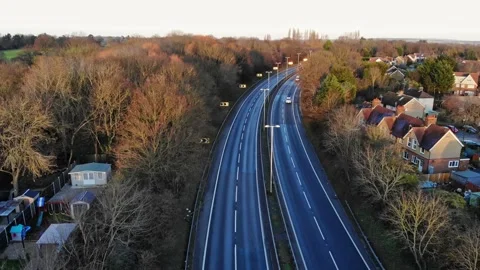 A12 near Ingatestone Empty Stock Footage 147204160