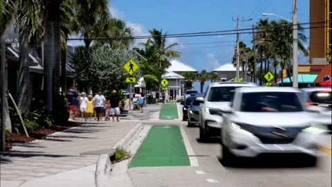 A1A Facing East North Side Time-Lapse Stock Footage 202190592