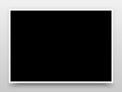 A2 Black Poster Mock-up Stock Illustration