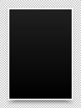 A2 Black Poster Mock-up Stock Illustration