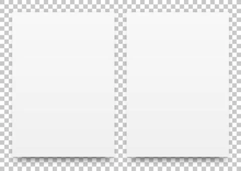 A2 White Poster Mock-up Stock Illustration