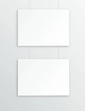 A3, A4 horizontal blank picture frame for photographs. Two Picture in the Stock Illustration